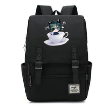 Black Deacon Youth Student School Bag Men's And Women's Leisure Belt Buckle Backpack