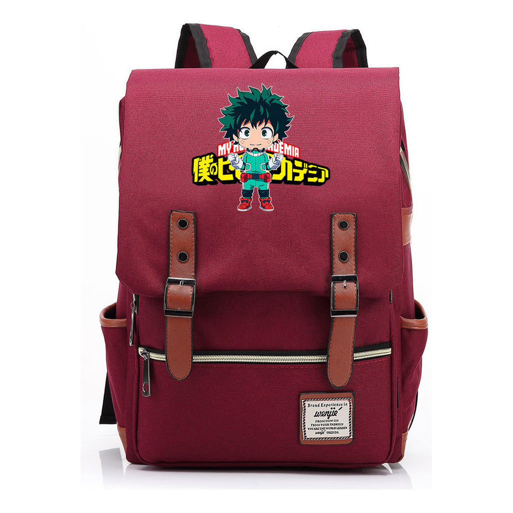 Anime My Heroes Academy Printed Youth Student Backpack Leisure Classic Backpack