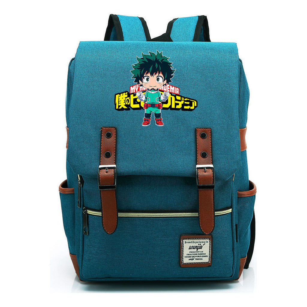 Anime My Heroes Academy Printed Youth Student Backpack Leisure Classic Backpack