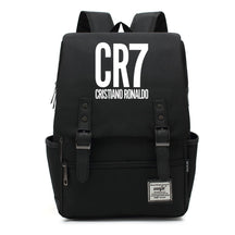 Football Star Cristiano Ronaldo Printed Backpack For Men And Women With Casual Belt Buckle Classic Backpack
