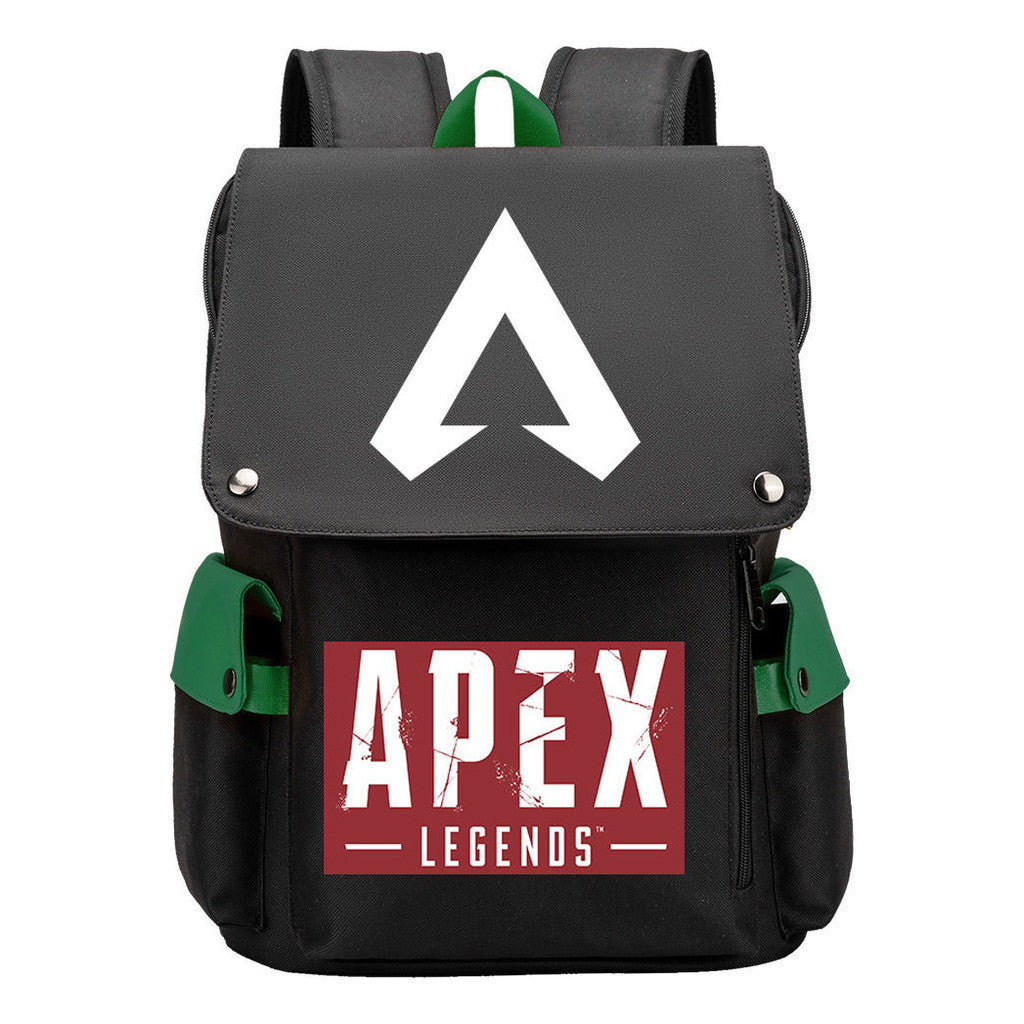 Apex Hero Print Usb Charging Head Youth School Bag Casual Backpack