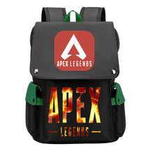 Apex Hero Print Usb Charging Cap Headpiece Student Backpack Leisure Backpack