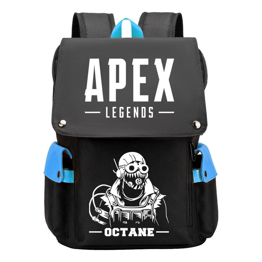 Apex Hero Print Usb Charging Head Youth School Bag Casual Backpack