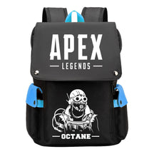 Apex Hero Print Usb Charging Head Youth School Bag Casual Backpack