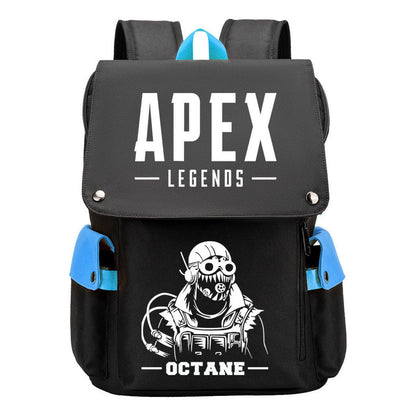 Apex Hero Print Usb Charging Head Youth School Bag Casual Backpack