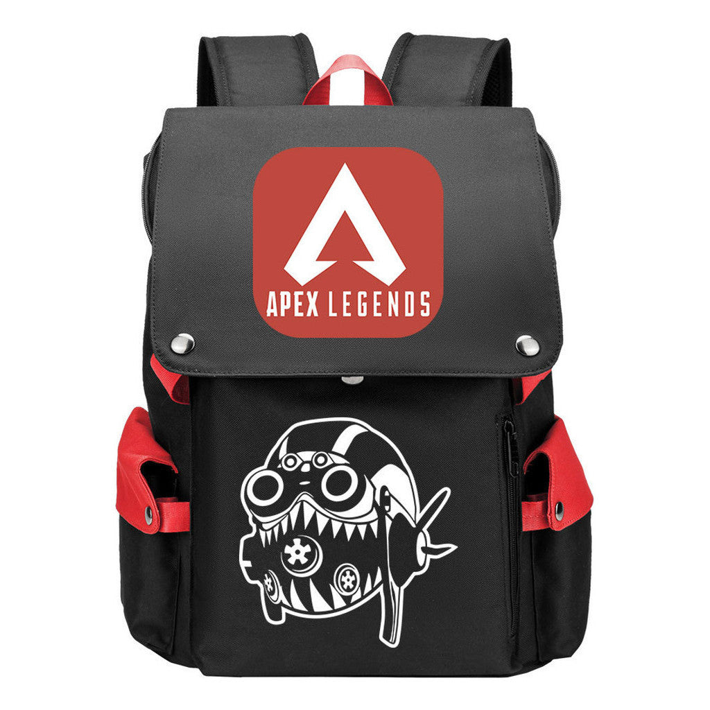 Apex Hero Print Usb Charging Head Youth School Bag Casual Backpack