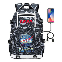 Printed Usb Youth School Bag Backpack Leisure Travel Backpack