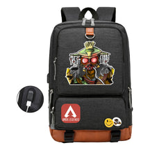Apex Hero Print Usb Youth School Bag Leisure Travel Backpack