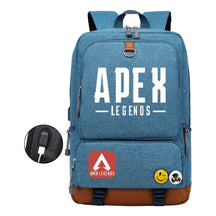 Apex Hero Print Usb Youth School Bag Travel Backpack