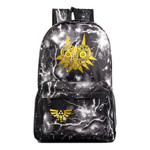 Golden Printed Student Backpack Casual Backpack