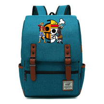 Anime Pirate King Luffy Printed Youth School Bag For Men And Women With Casual Belt Buckle Classic Backpack