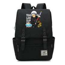 Anime Pirate King Luffy Printed Student School Bag Casual Belt Buckle Classic Backpack
