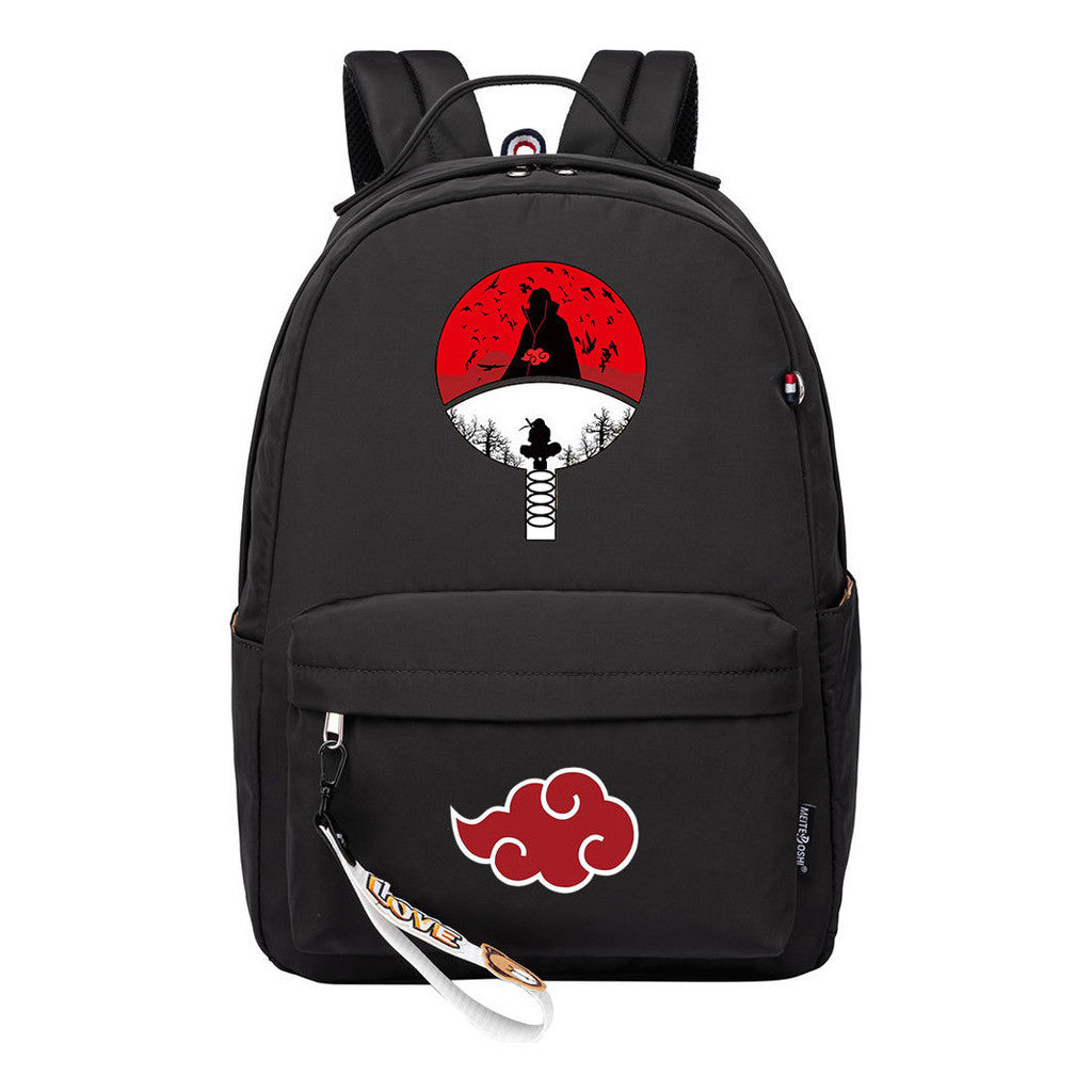 Naruto Printed Teenage Student Backpack, Casual Bag, Girl Backpack