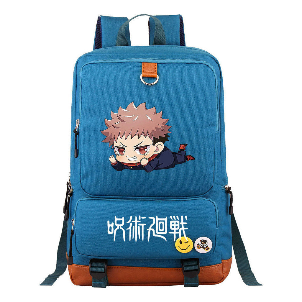 Cartoon Spell Battle Youth Student School Bag Men's And Women's Backpack Travel Bag