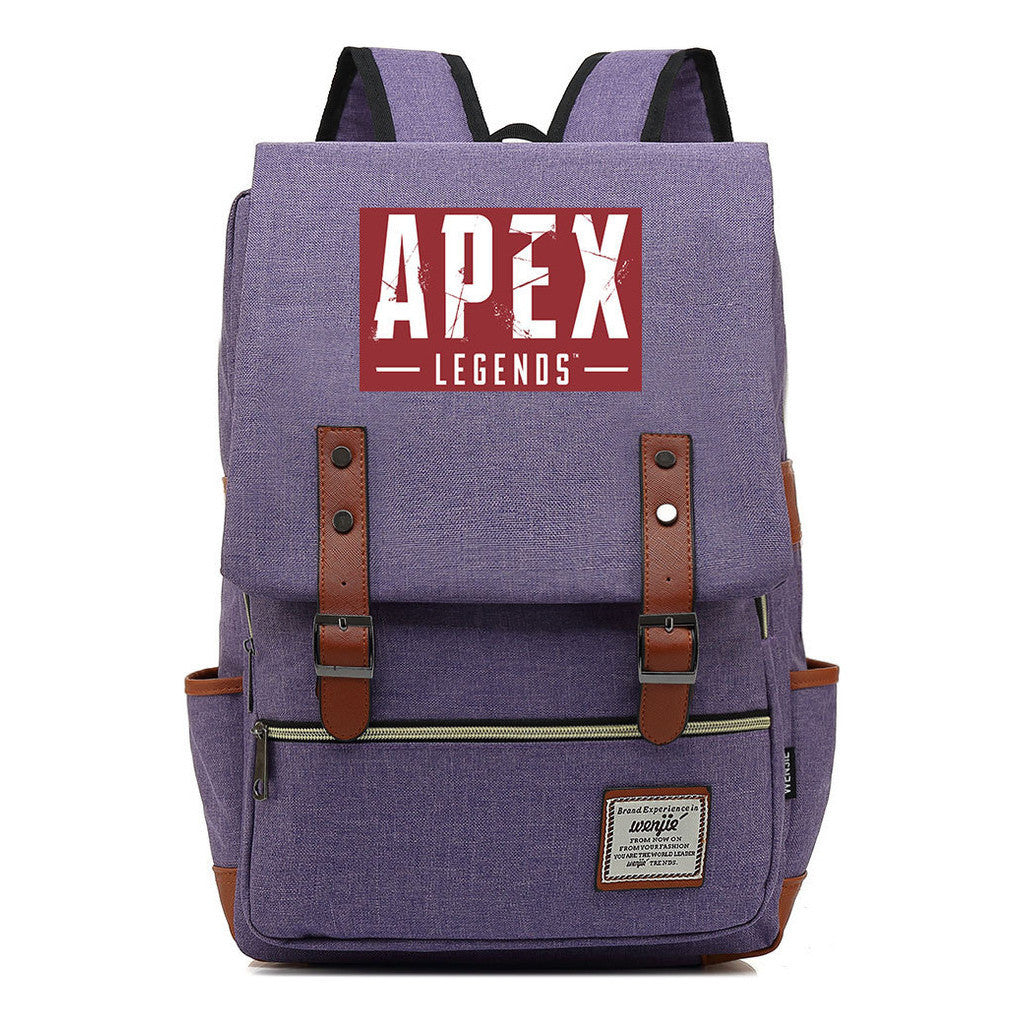 Printed Teenage Student Backpack For Men And Women With Casual Belt Buckle Classic Backpack