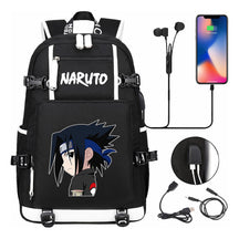 Naruto Usb Large Capacity Youth Student Backpack For Men And Women's Leisure Travel Backpack