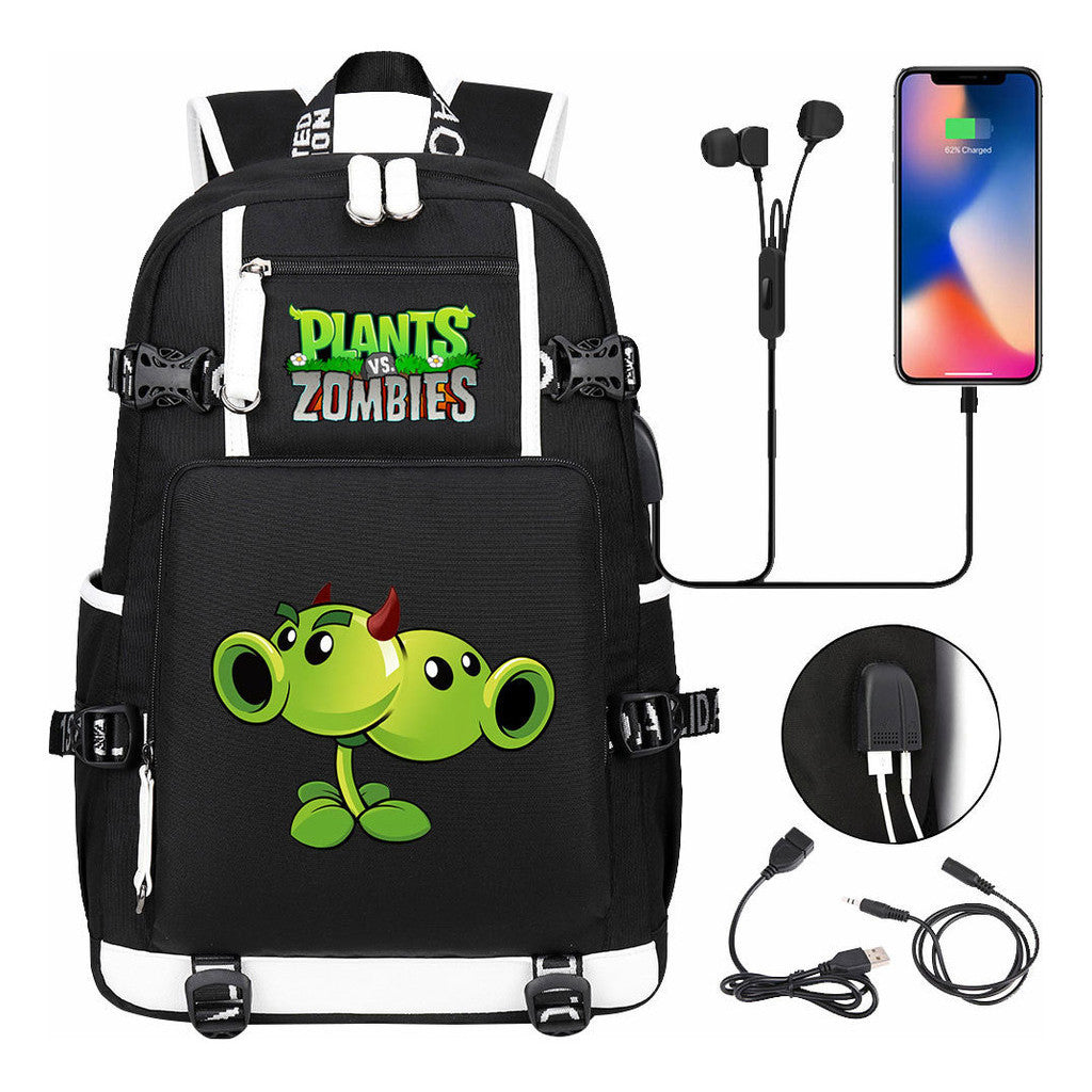Game Battle Printed Usb Youth Student Backpack For Men And Women's Leisure Travel Backpack