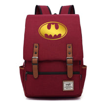 Golden Hero Batman Printed Youth Student School Bag Casual Belt Buckle Classic Backpack