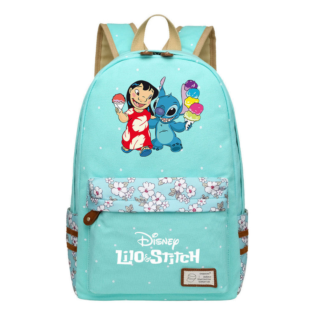 Printed Teenage Student Backpack For Men And Women's Leisure Backpack