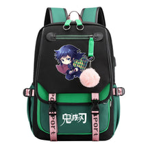 Cartoon Fashion Usb Youth Student Backpack Men's And Women's Leisure Ribbon Flip Backpack