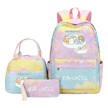 Game Corner Biology Youth Student Girls School Bag Lunch Bag Three Piece Set Backpack Set