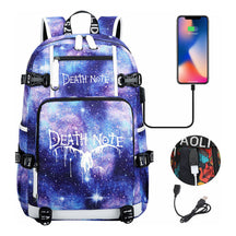 Death Note Usb Youth Student Backpack Leisure Travel Backpack
