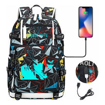 Blue Night Light Death Note Usb Youth Student School Bag Men's And Women's Leisure Travel Backpack