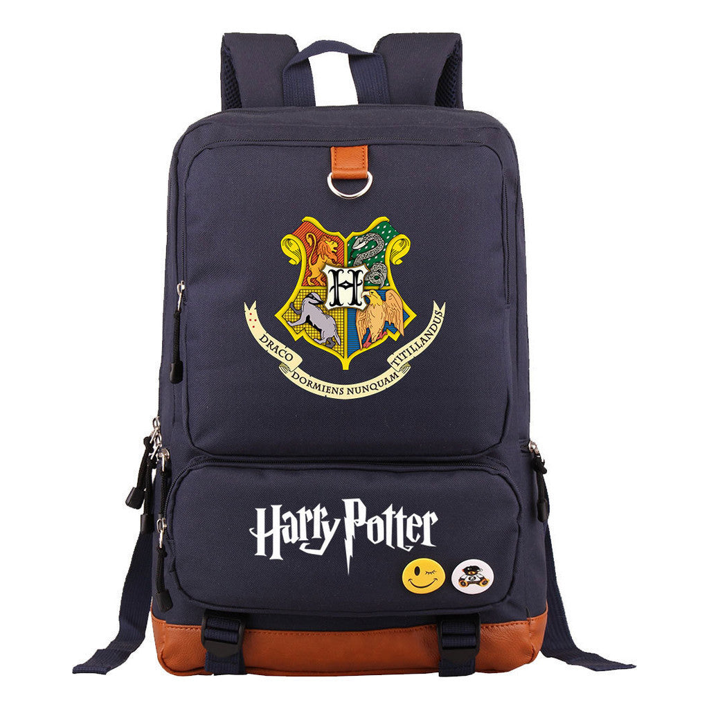 School Of Witchcraft And Wizardry Youth Student School Bag Large Capacity Travel Bag Men's And Women's Backpack