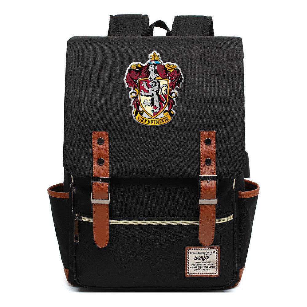 School Of Magic Schoolbag Usb Leisure Belt Buckle Backpack Men And Women