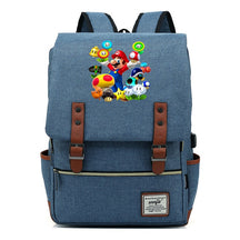 Super Mario Youth Student backpack USB casual backpack