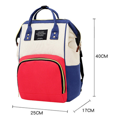 Mother And Baby Bag, Simple And Large Capacity, Portable Backpack, Multifunctional, Fashionable, Casual Backpack, Mommy Bag