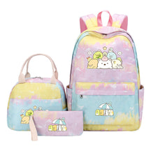 Corner Biology Student School Bag Lunch Bag Three Piece Set Backpack Set