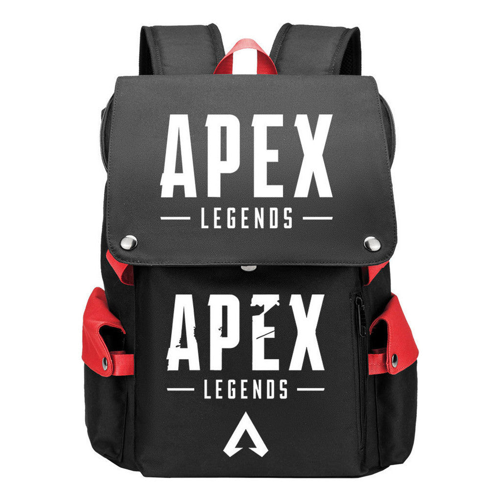 Apex Hero Print Usb Charging Cap Head Style Student School Bag Casual Backpack