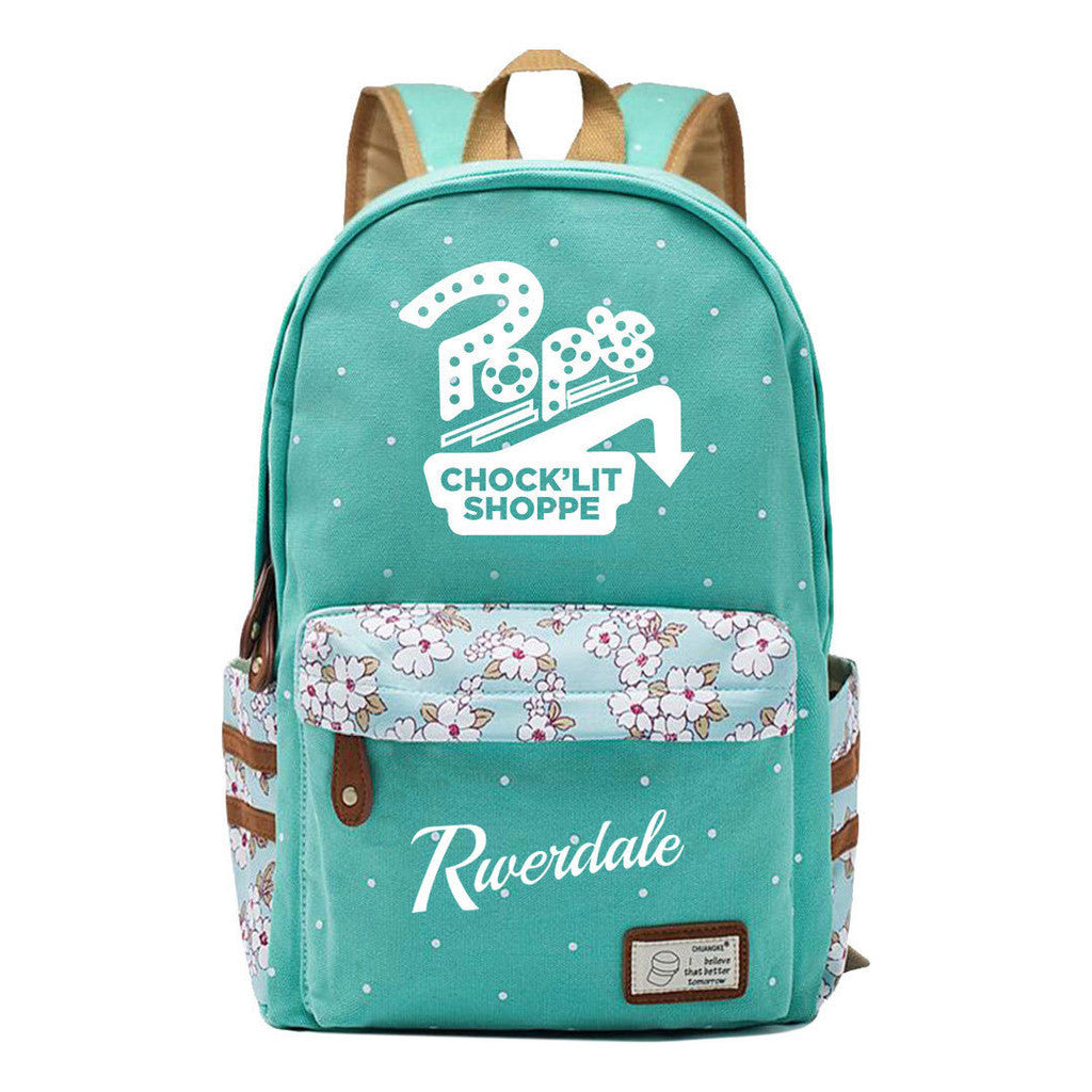 Valley Town Printed Youth School Bag Fashion Casual Backpack