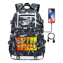 Fashionable Naruto Usb Youth Student School Bag Men's And Women's Backpack Leisure Travel Bag