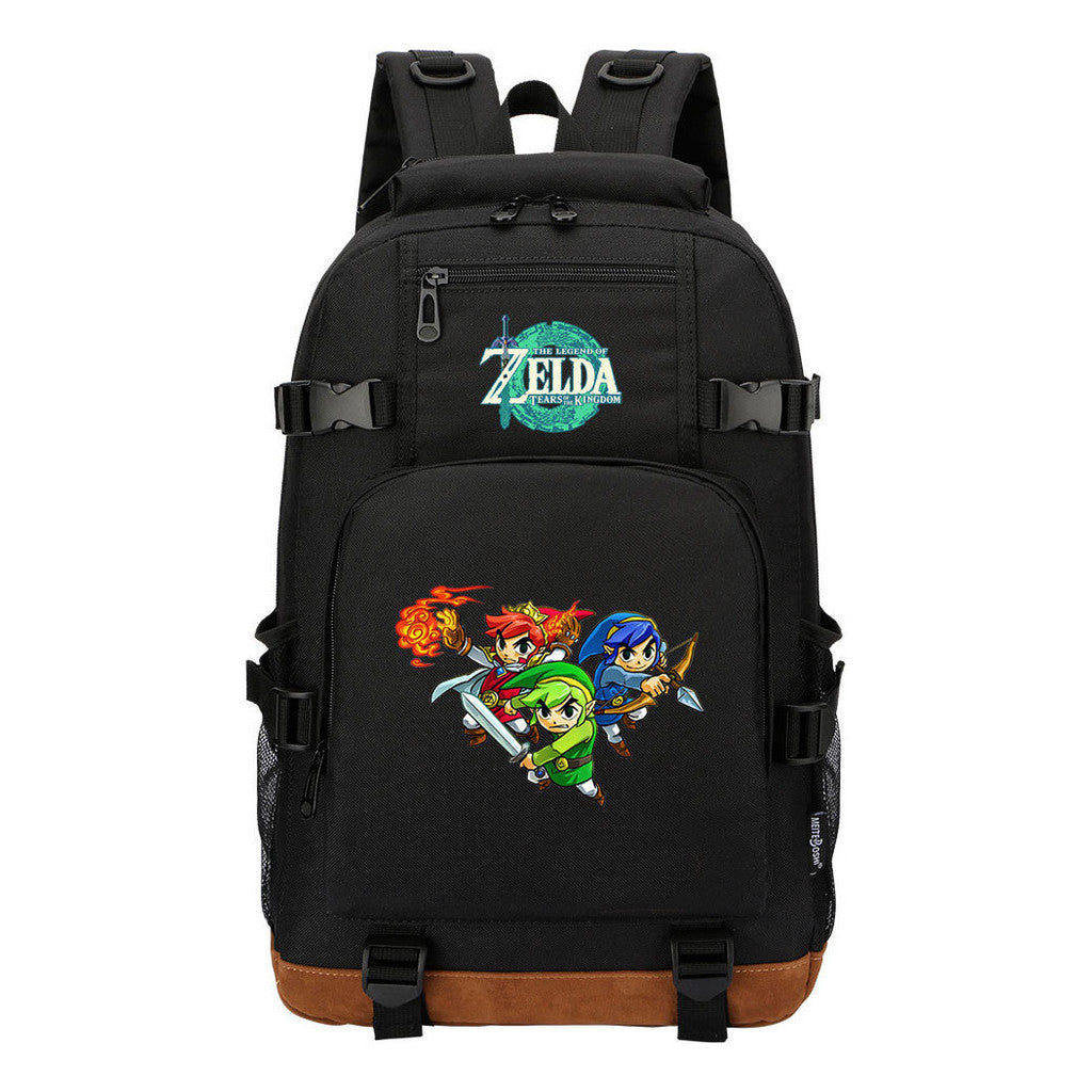 Printed Student Backpack For Leisure Travel Backpack