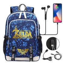 Golden Selda Kingdom Tears Usb Youth Student Backpack Men's And Women's Leisure Sports Backpack