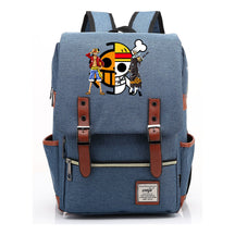 Anime Pirate King Luffy Printed Youth School Bag For Men And Women With Casual Belt Buckle Classic Backpack