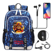 Toy Bear Game Peripheral Print Usb Youth Student Backpack For Men And Women Leisure Backpack
