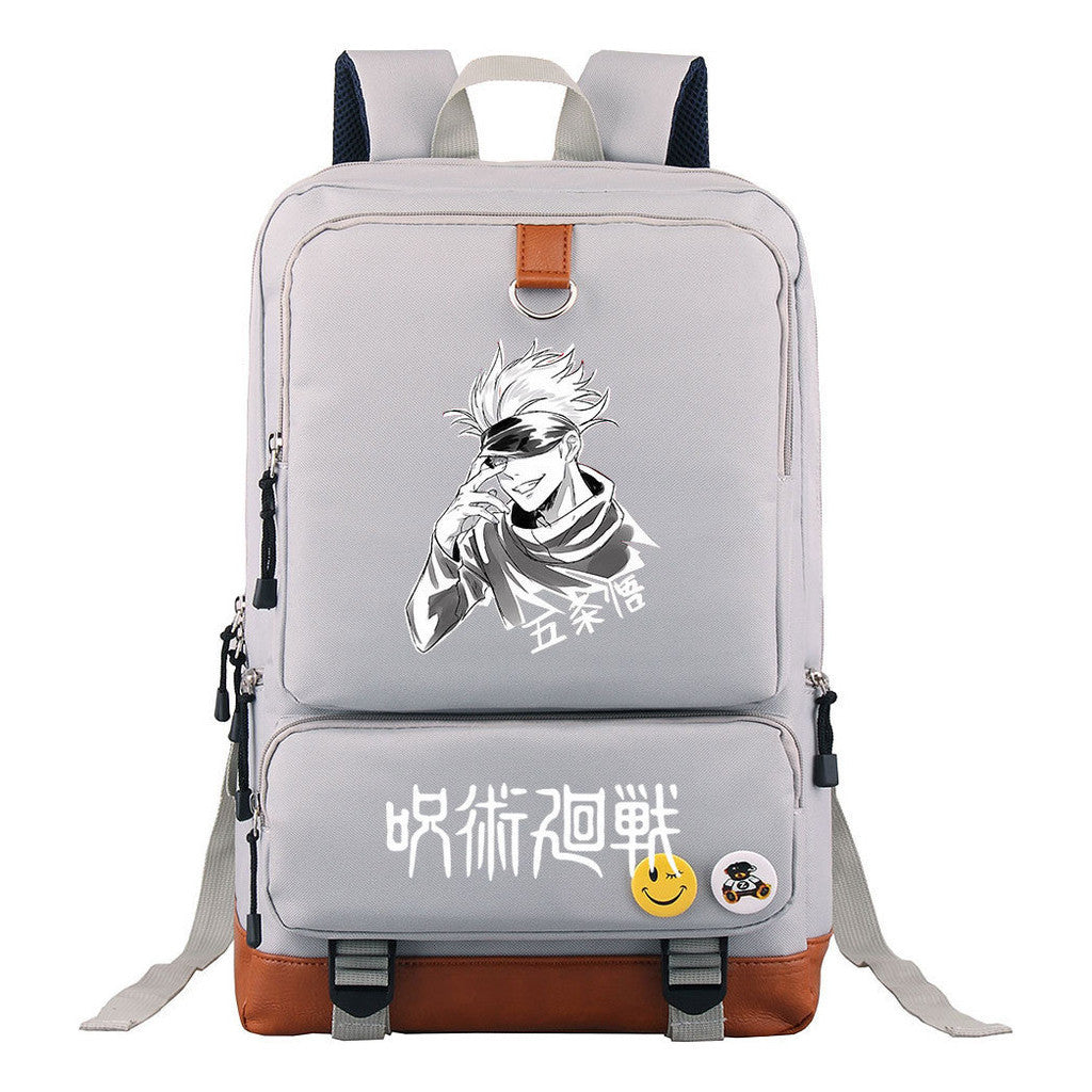 Cartoon Spell Back To War Schoolbags For Young Students And Backpacks For Men And Women.