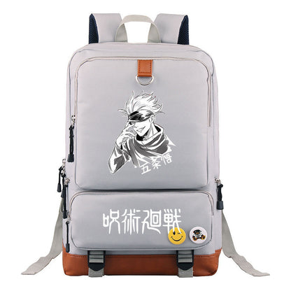 Cartoon Spell Back To War Schoolbags For Young Students And Backpacks For Men And Women.