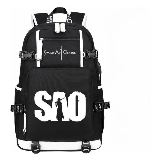 Usb Youth Student Backpack Men And Women's Leisure Travel Backpack