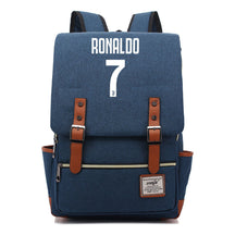 Football Star Cristiano Ronaldo Printed Student Backpack For Men And Women's Casual Classic Backpack