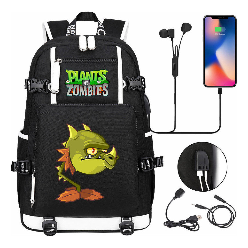 Game Battle Printed Usb Youth Student Backpack For Men And Women's Leisure Travel Backpack