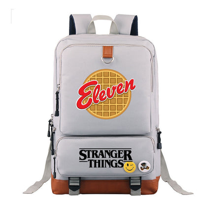 Strange Story Printed Youth Student School Bag Large Capacity Travel Bag Men's And Women's Backpack