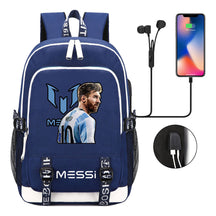Sports Football Star Usb Youth Student Backpack For Men And Women's Leisure Sports Backpack