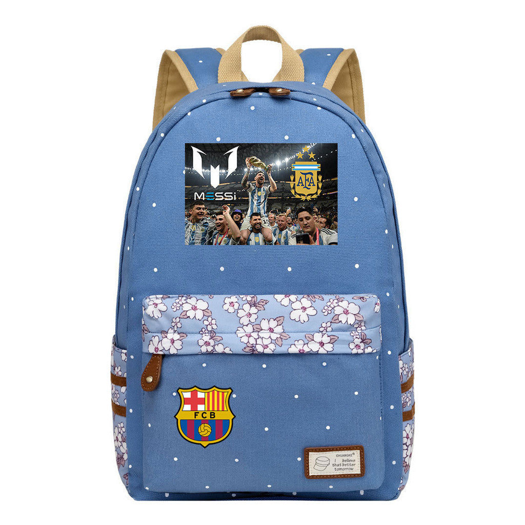 Printed Teenage Student Backpack For Men And Women's Leisure Backpack