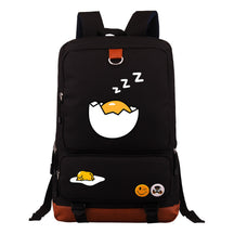 Cartoon Anime Lazy Egg Youth Student Backpack With Large Capacity Travel Bag For Boys And Girls Backpack