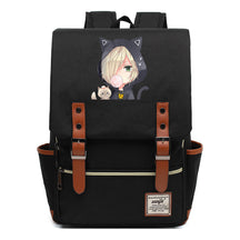 Yuri On The Ice Student Backpack, Men's And Women's Leisure Belt Buckle Backpack