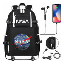 Nasa Fashion Printed Usb Student Backpack For Leisure Travel Backpack